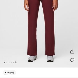 Figs Women's Straight Leg Pants - Burgundy